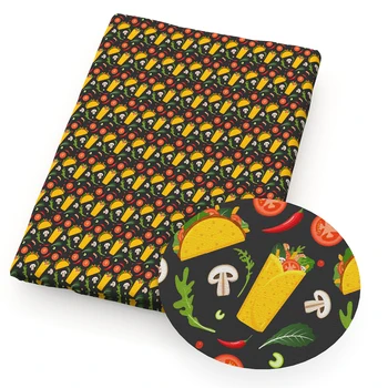 

50*140cm Patchwork Food Printed 100% Cotton Fabric for Tissue Kids home textile for Sewing Tilda Doll,c11305