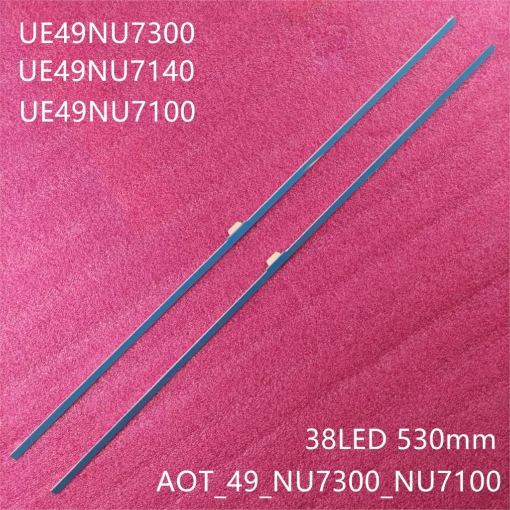 Светодиодный Подсветка полоса 38 лампы для AOT_49_NU7300_NU7100_2X38_3030C_d6t 2d1_19S2P UE49NU7140 UE49NU7100