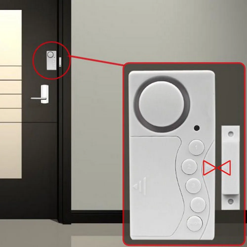 105dB магнитный датчик беспроводной сигнализации двери окна движения защита от взлома вход безопасности дома охраны с Светодиодный