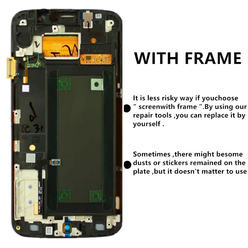 5,1 ''сменный супер AMOLED дисплей для SAMSUNG Galaxy s6 edge G925 G925F G925I lcd дигитайзер в сборе с рамкой