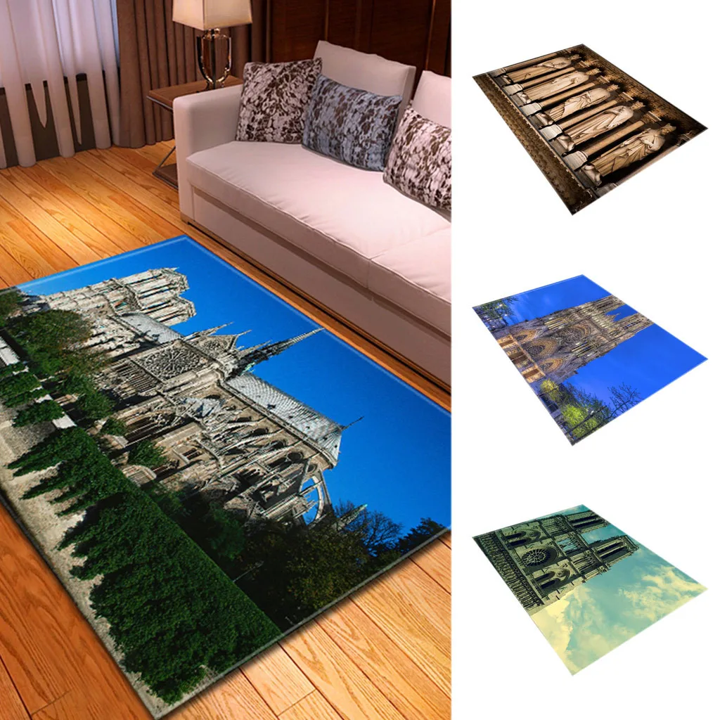 

Creative Notre Dame Photo Commemorative Day Comfortable Carpet Home Decor opensky shopping Home & Living Home & Kitchen