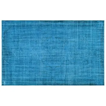 

Handmade Blue Vintage Overdyed Turkish Area Rug 196x302 Cm-6'5''X9'11''