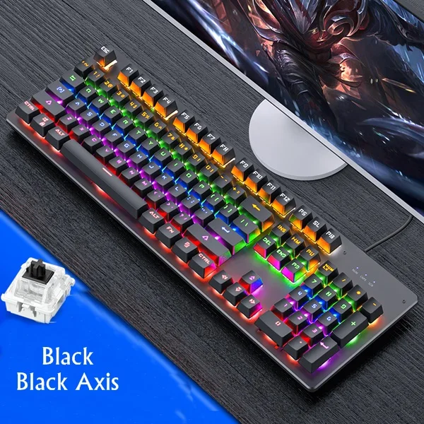 Коричневый Стимпанк с подсветкой Ретро Круглый Keycap USB Проводная Механическая клавиатура ноутбук настольная клавиатура Горячая переключаемая ось, ключи от привидения - Цвет: Коричневый
