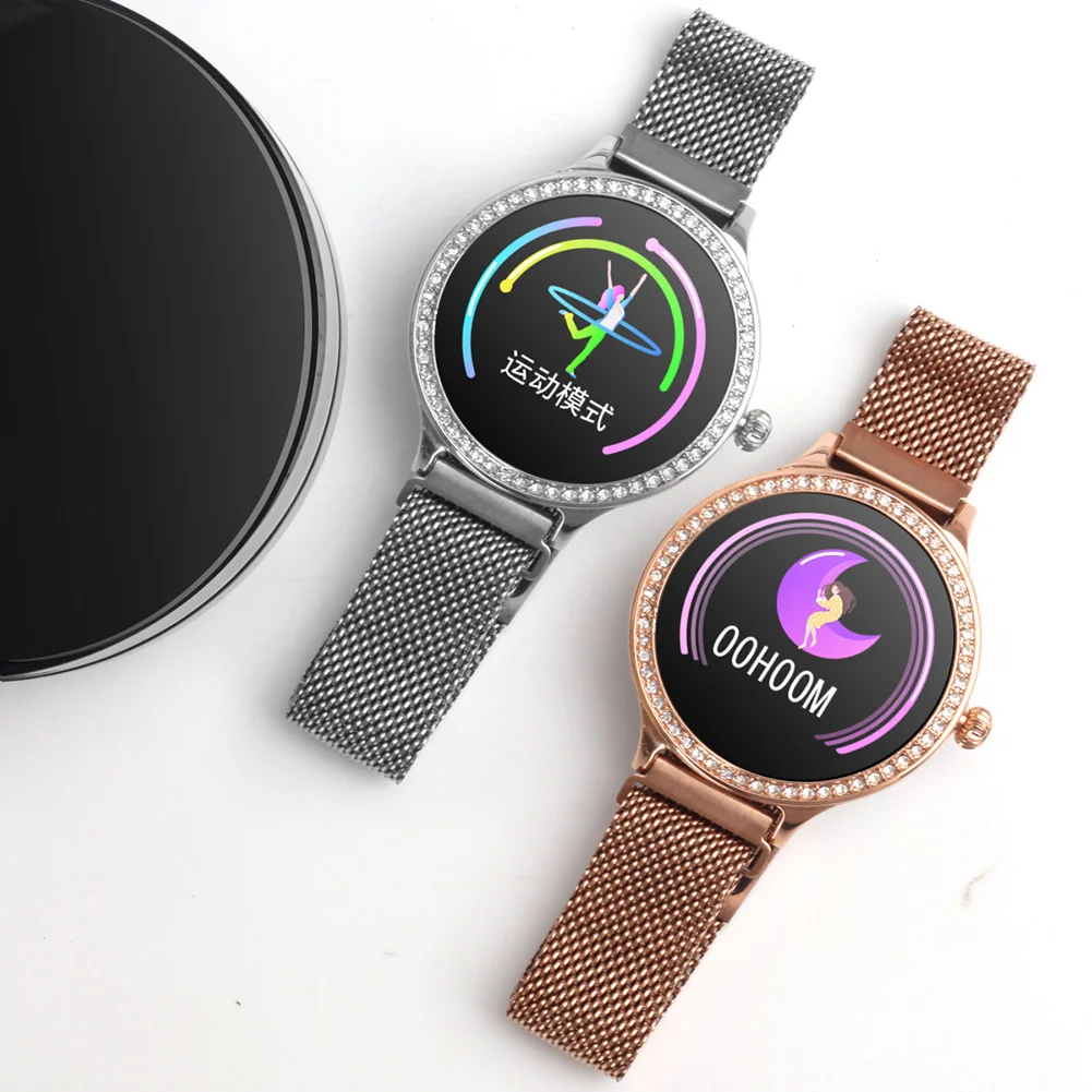 

Smart Bluetooth Bracelet Intelligent Health Monitoring Crystal Dial Watch TS95