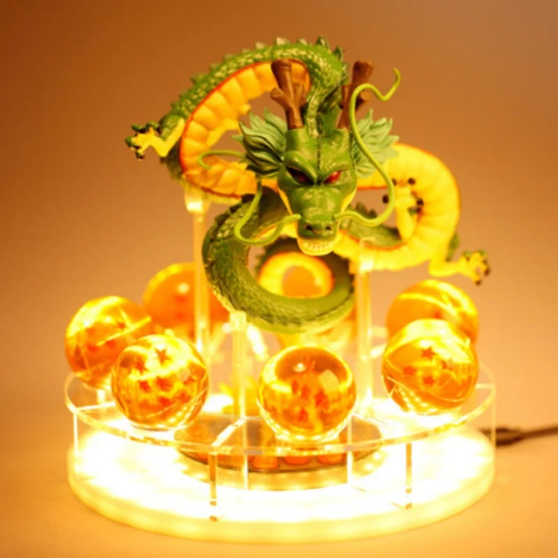 Dragon Ball лампы Shenlong Dragon Ball фигурка Shenron Dragon Ball и super Goku светодиодный ночной Светильник Shenlong аниме фигурка коллекция подарков - Цвет: yellow lamp shenron2