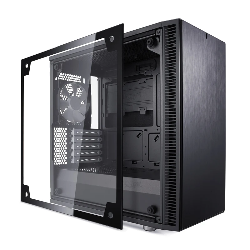 Корпус Fractal Design Define Mini C TG черный без БП mATX 5x120mm 4x140mm 2xUSB3.0 audio bott PSU