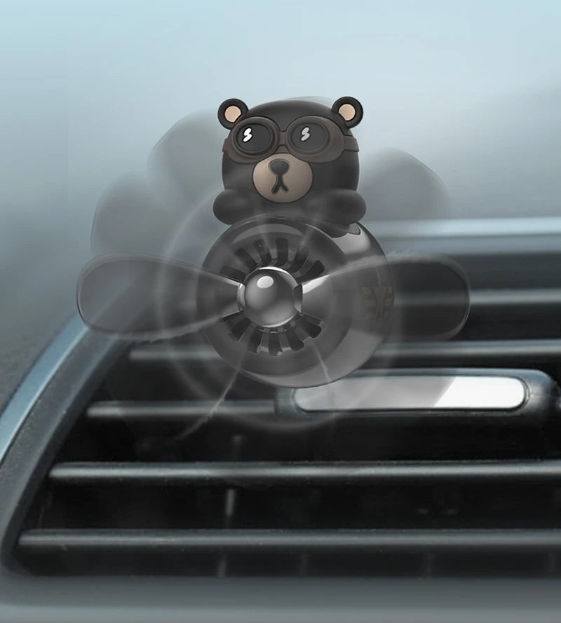 Cute Bear Pilot Air Freshener Car Perfume