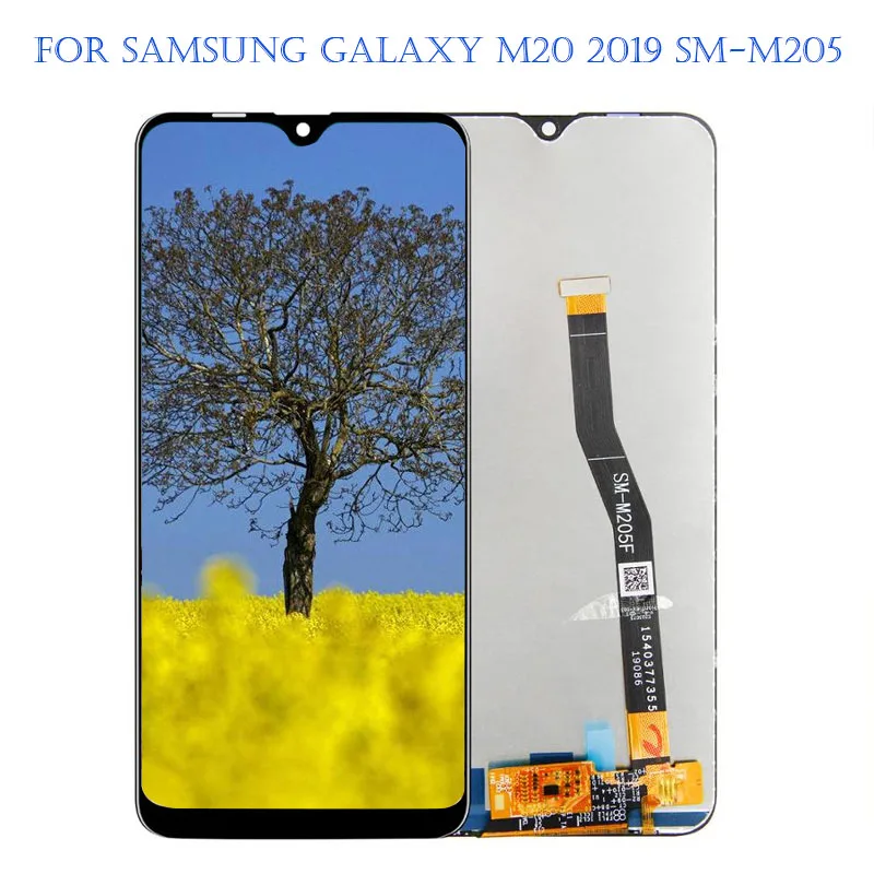 6 3 ''ЖК-дисплей для SAMSUNG Galaxy M20 2019 M205 LCD SM-M205 SM-M205F ЖК-дисплей сенсорный экран