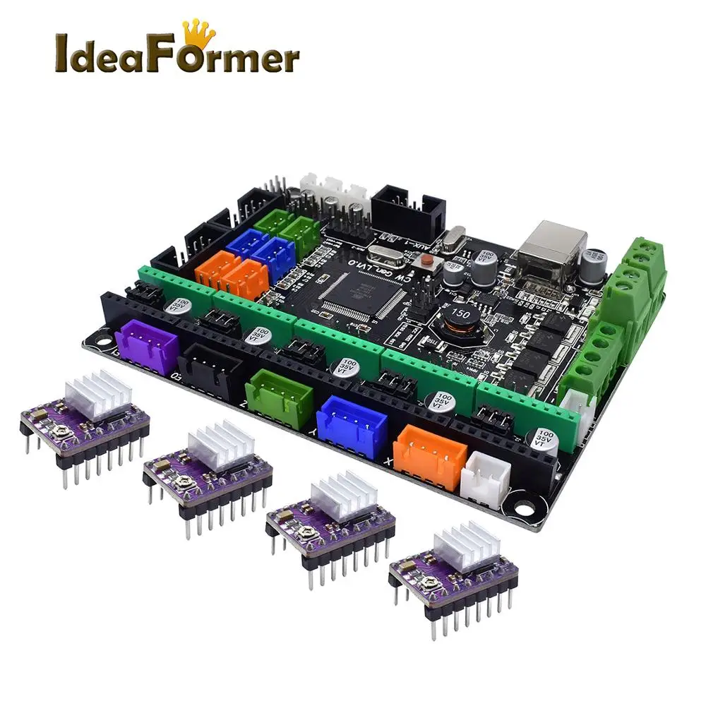 Материнская плата MKS Gen L V1.0 или 4 шт. A4988/DRV8825/TMC2130 V1.1/TMC2130 V1.2 SPI/TMC2208 драйвер для Reprap