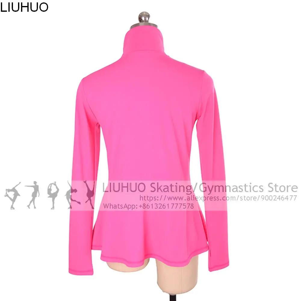 Figure Skating Jackets with Skirt Girls Children White Skiing Roller ice skating Tops for Skating Training Hoodie Practise