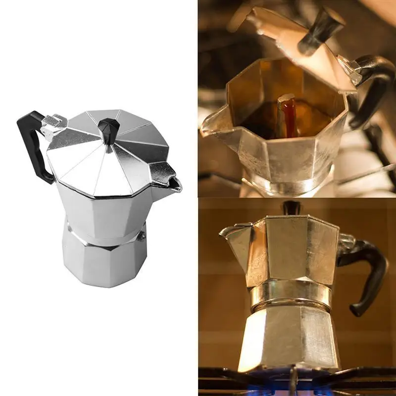 Кофеварка Moka Percolator, итальянский эспрессо, латте, кофейник, 1 чашка, 3 чашки, 6 чашек, Перколятор, кофе Mocha, латте