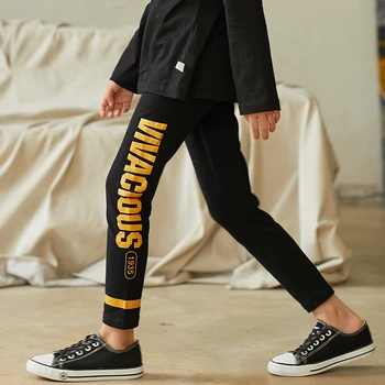 

Fashion Big Girls Leggings Kids Cotton Sport Pants 8 10 12 Years 2020 Spring Autumn School Teenage Long Trouser Bottoms clothes