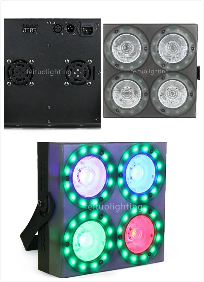 H-20/Лот Профессиональный matrix led с новой уникальной технологией рассеивания светильник 4 шт.* 30 Вт RGB 3in1+ 48 шт. SMD5050 DMX 512 пакет управления 4 глаза