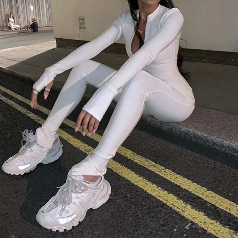 Повседневные Спортивные Комбинезоны для фитнеса женские комбинезоны с длинным