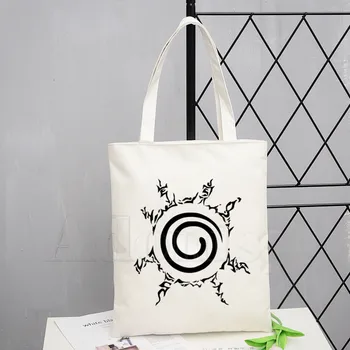 

Uzumaki Naruto Uchiha Itachi Akatsuki Anime Tote Bag Unisex Canvas Bags Shopping Bags Printed Casual Shoulder Bag Foldable