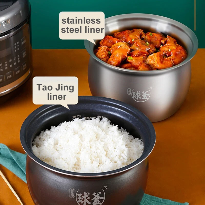 SUPOR 5L Electric Pressure Cooker Double Inner Multifunction Electric Rice Cooker 70KPA Smart Appointment Kitchen Appliance