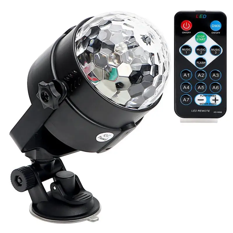 Wewoo - Boule à facette YK2278 3W Fête activée DJ Eclairage RBG Disco Ball  Lampe Stroboscopique Scène Par Lumière Avec 7 ModesSans Télécommande -  Boules à facettes - Rue du Commerce