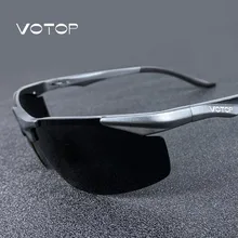 

VOTOP Polarized Sunglasses Men Anti Glare Lens UV400 Aluminium Magnesium Frame Sun Glasses For Driving Fishing Travel