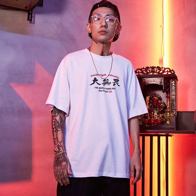 Chinese style Ghost printing Harajuku cotton men s T Shirt Hip Hop Streetwear Fashion Casual Round 1 Chinese style Ghost printing Harajuku cotton men s T Shirt Hip Hop Streetwear Fashion Casual Round 3