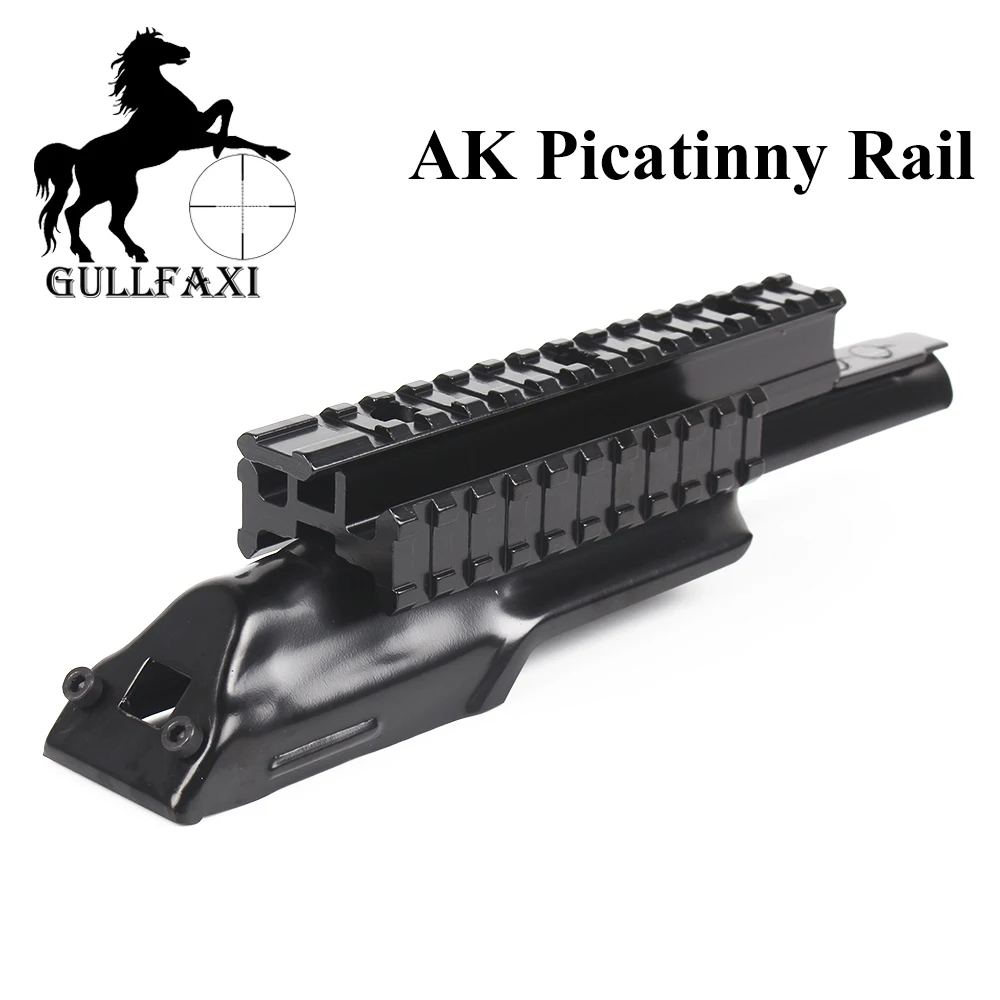 

Gullfaxi AK Picatinny Rail AK47 Receiver Top Cover Scope Mount Tri-rail Integral Rail Mount Rifle Hunting Accessories