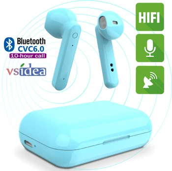 

W100 TWS Bluetooth Earphone 5.0 Wireless Earbuds Stereo Headphones For all Phones Xiaomi iphone Handsfree In Ear Sport Headset