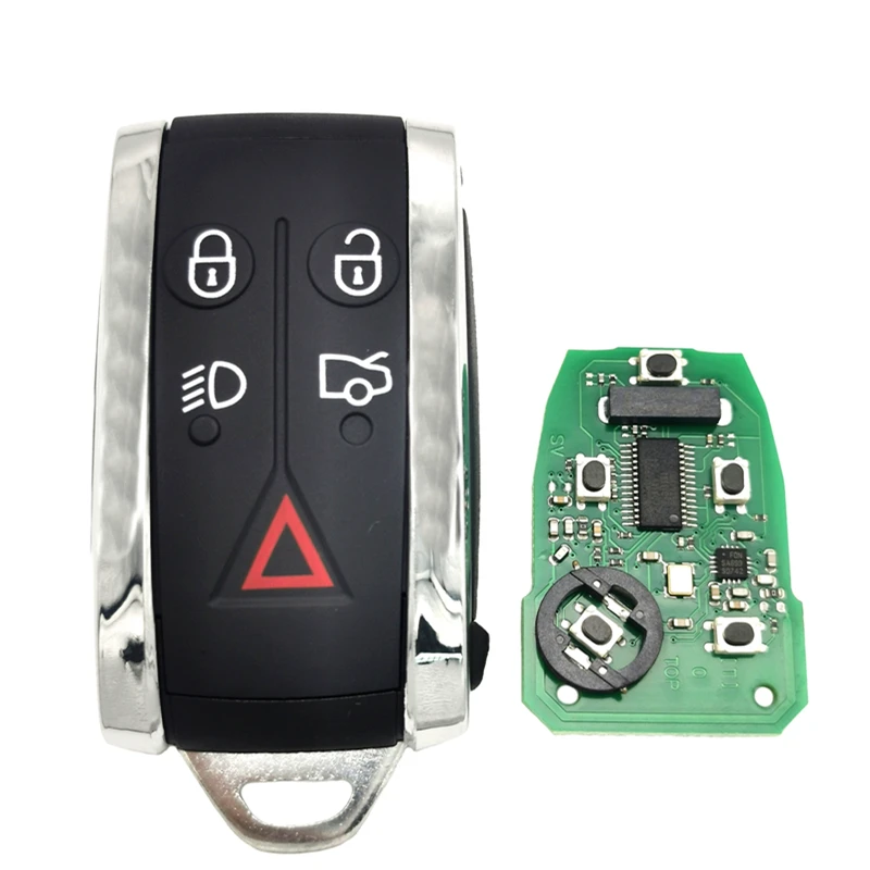 DATONG WORLD CAR REMOTE KEY FOR JAGUAR XF XFR XK XKR 2009-2013 FCCID KR55WK49244 PCF7953A 315/434 MHZ AUTO SMART KEYLESS ENTRY