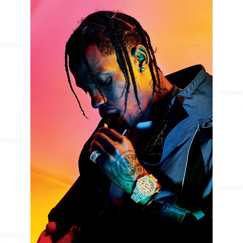 

Diamond Painting Travis Scott Handicraft Rap Hip Hop Rapper Full Square/round Diamond Embroidery Mosaic Decor Home Art Gift