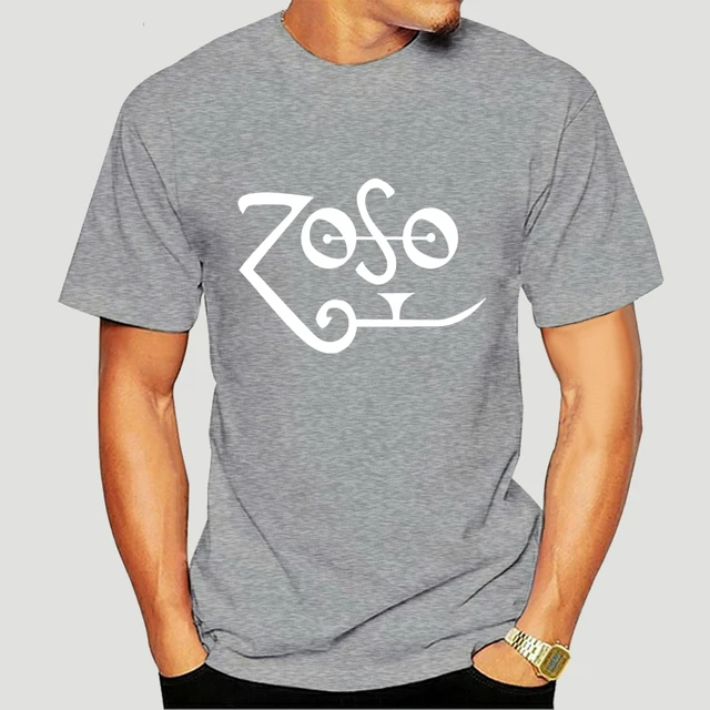 Jimmy Page Putih Zoso Logo Led Zeppe 