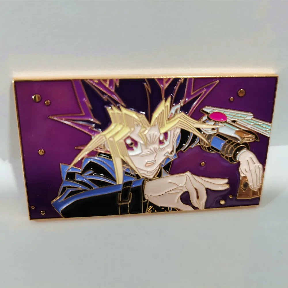 

CoSmile Anime Yu-Gi-Oh! YuGiOh ATEM Yugi Muto Figure Metal Badge Brooch Pins Cosplay Props Limited Gifts