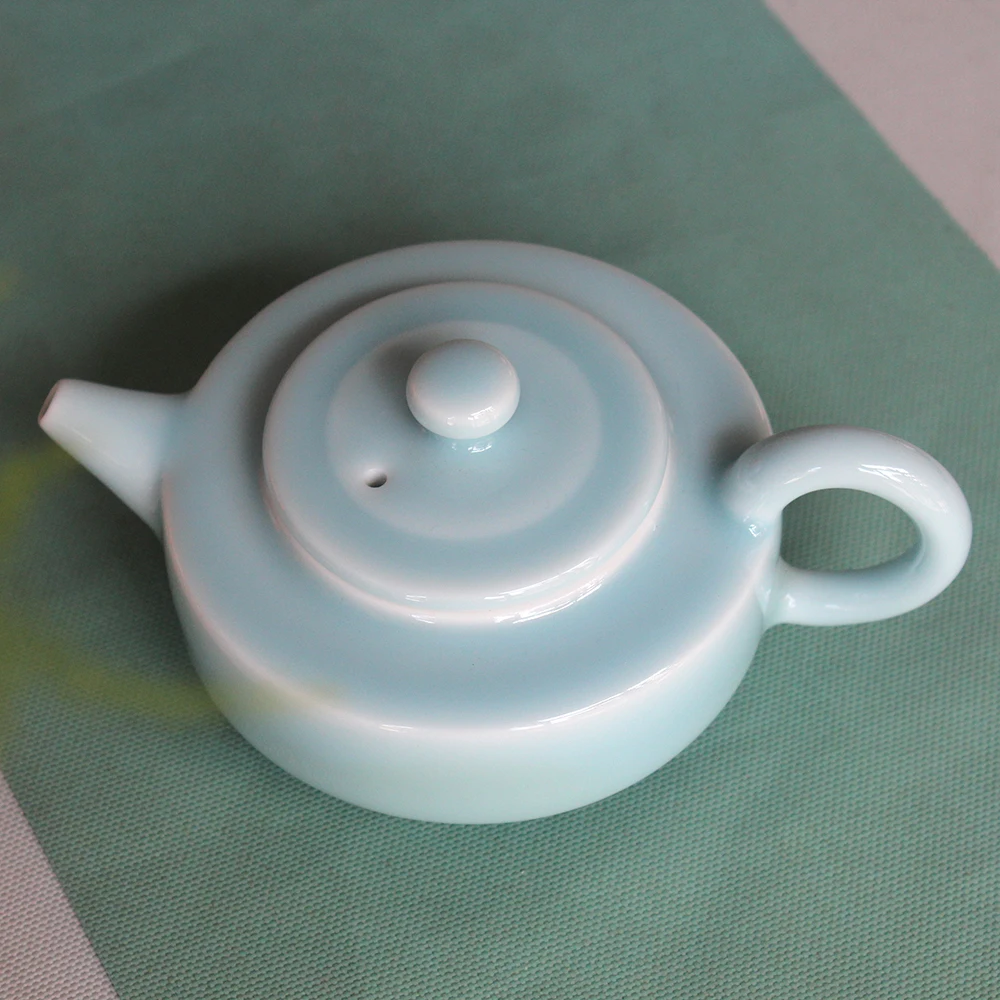 Керамический чайный горшок Китайский Улун набор цветочный водный Longquan Celadon