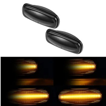 

2pcs For Land Rover Discovery 2 Defernder Freelander1 LED Turn Signal Lights Dynamic LED Fender Light Side Marker