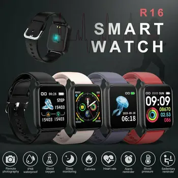 

R16 Smart Watch IP68 Waterproof Smartwatch Heart Rate Blood Pressure Monitor Fitness Tracker Men Women Smart Bracelet Dropship