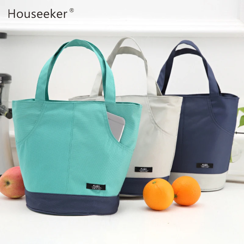 Módní termo taška na oběd pro muže a ženy, kancelářský piknik, vodotěsná snídaňová taška na jídlo, přenosný chladicí organizér_voghion.com