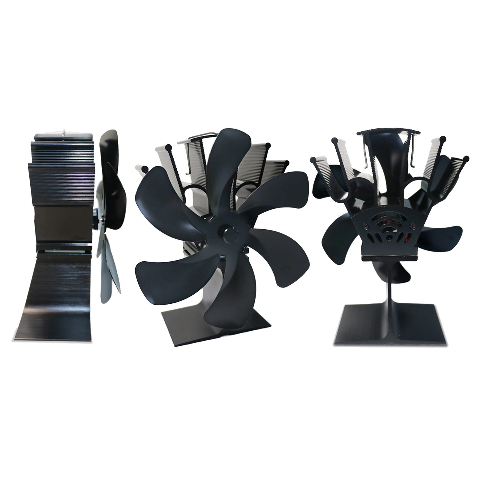 Upgraded 6 Blade Fireplace Fan Heat Powered Stove Fan for Wood Log Burner Fireplace Eco Friendly Efficient Heat Distribution Fan