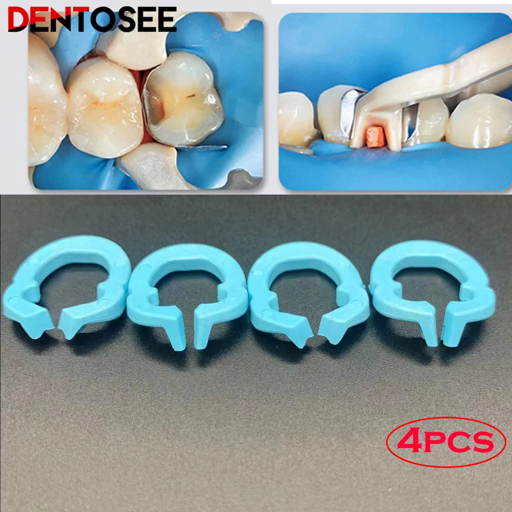 Anillo de sujeción de resina Dental, herramientas de dentista autoclavables para instrumento de laboratorio Dental, 4 Uds.