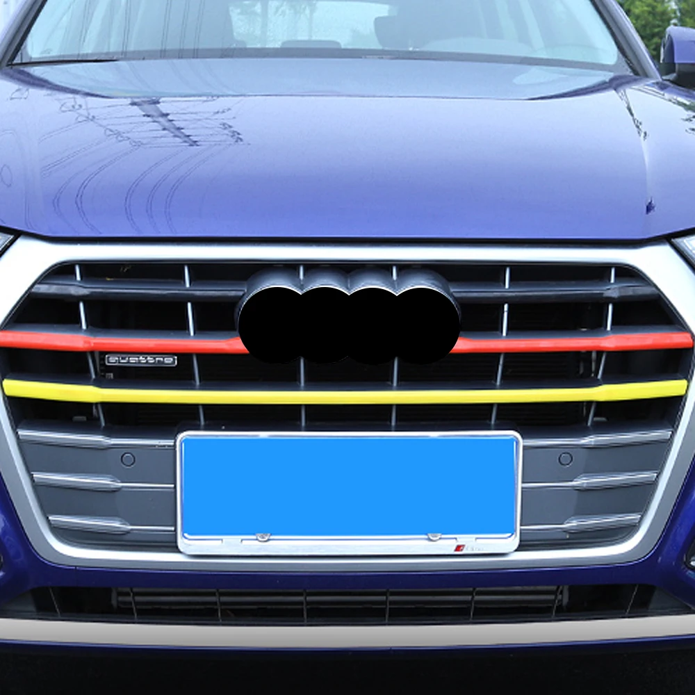 Gelinsi для Audi Q5 FY, автомобильный Стайлинг, передний капот, средняя сетка, бампер, решетка, рамка, наклейка, накладка, внешний аксессуар