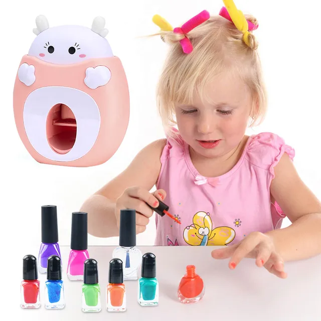 Machine à ongles jouet pour filles, accessoires pour ongles mignons,  ensemble de vernis à ongles, cadeau d'anniversaire, boîte de beauté pour  enfants - AliExpress