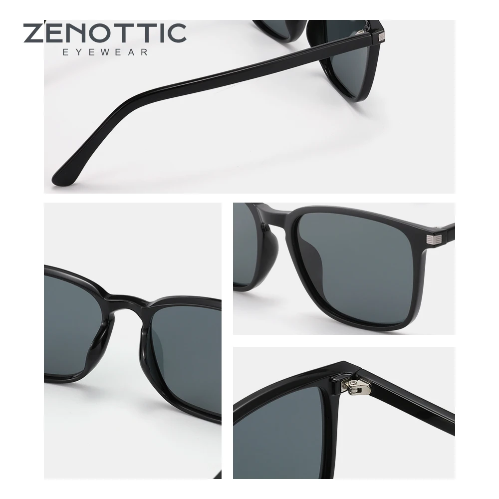 ZENOTTIC, дизайнерские мужские квадратные поляризованные солнцезащитные очки UV 400, защита глаз, для спорта на открытом воздухе, вождения, солнцезащитные очки Oculos De Sol