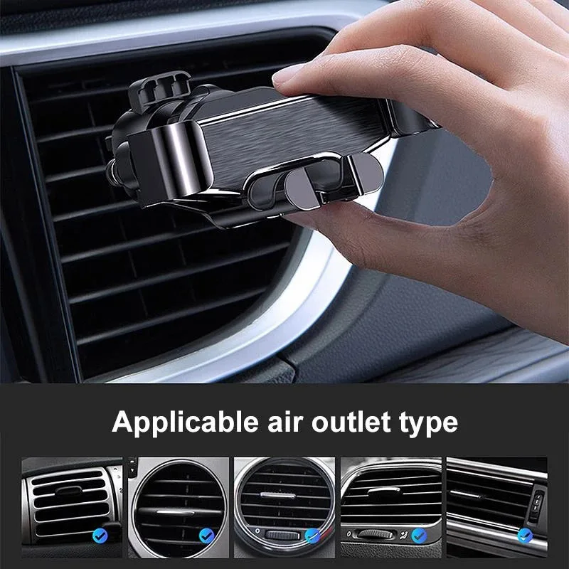 Автомобильный крепеж для телефона Air Vent держатель для телефона автомобильный гравитационный держатель для телефонов Универсальные держатели для смартфонов V6