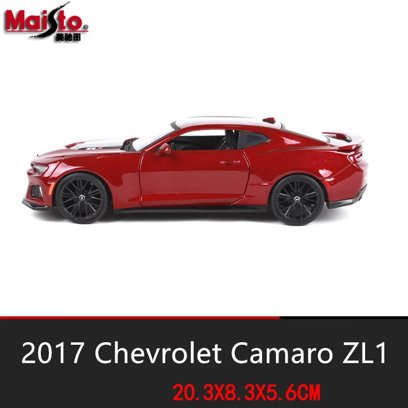 Maisto 1:24 Chevrolet Camaro ZL1 Roadster имитация сплава Модель автомобиля Моделирование Украшение автомобиля коллекция Подарочная игрушка