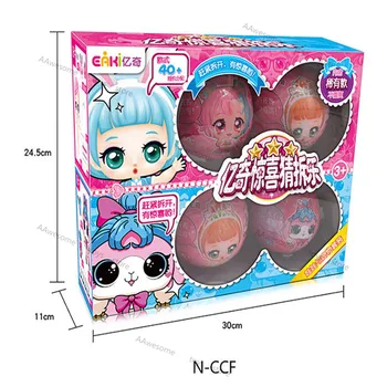 

EAKI Lol Surprise Guess Demolition Doll Doll Toy Guess Demolition Luxury 4 Sets N-ccf Birthday Gifts for Baby Girl