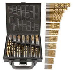 EcotsonDeco – ensemble de 99 forets hélicoïdaux à revêtement en titane HSS, idéal pour percer sur l'acier doux, le cuivre, 1.5mm   10.0mm 