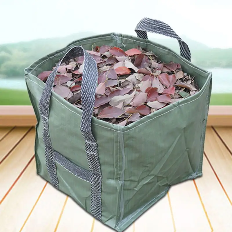 

2020 New 252L Reusable Garden Leaf Bag Reusable Folding Gardening Container with Handles