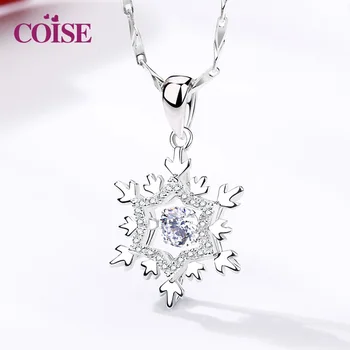 

S925 Silver Snow Fashion Hanging Necklace