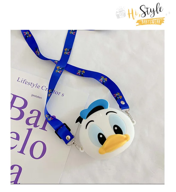 Squishy Silicone Coin Sling Purse Donald And Daisy Duck Cartoon Character