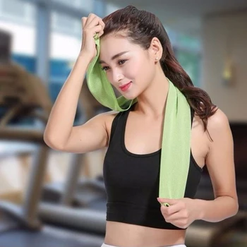 

Portable 6Pcs Fitness Fast Cold Sense Sport Towel Portable Microfiber Fabric Quick-Drying Ice Towel Yoga Outdoor Sport Towel Set