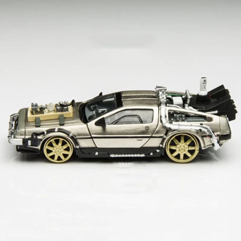 máquina delorean DMC-12 crianças brinquedo modelo de