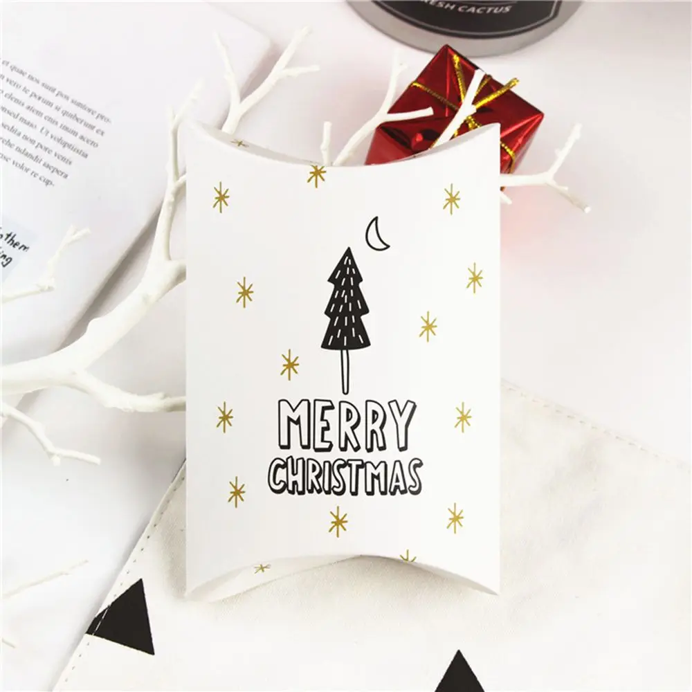 8 видов стилей "Merry Christmas" Сумки для конфет милый олень Рождественская елка узор упаковочные коробки для вечерние сувениры детский подарок украшения - Цвет: 3