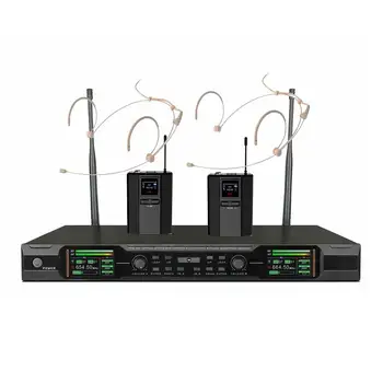 

Wireless Headset Microphone UHF True Diversity Stage Performance Cordless mics