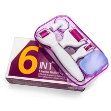 Microneedle Derma Roller Kit for Face 300/720/1200Titanium Derma roller Micro Needle Facial Roller Skin Microdermabrasion Rollor